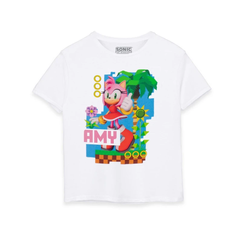 Image of Sonic the Hedgehog Short Sleeved T-Shirt White unisex