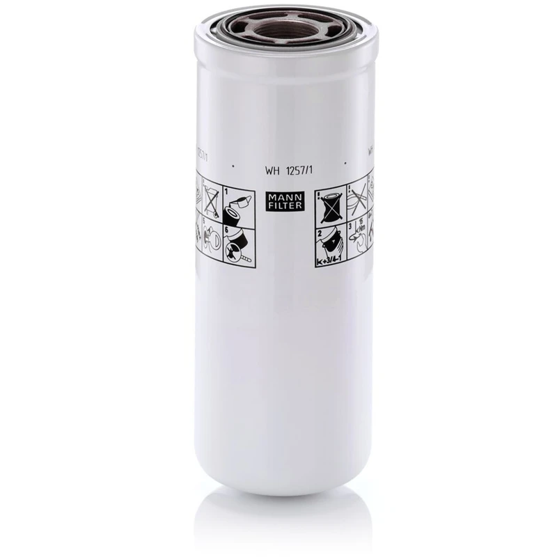 Image of MANN-FILTER WH 1257/1 Filter, operating hydraulics Filter,operating hydraulics (536)
