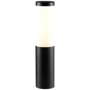 image of ELLUMIERE Black Metal Outdoor Low Voltage LED Bollard Light 3W