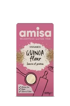 image of Amisa Gluten Free & Organic Quinoa Flour 375g