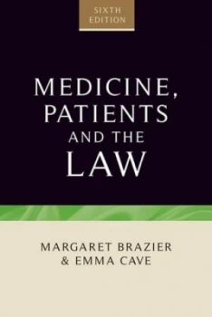 Image of Medicine Patients and the Law by Margaret Brazier Paperback