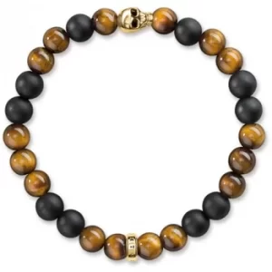 Image of Thomas Sabo Sterling Silver Rebel At Heart Skull Bracelet