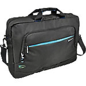 image of Monolith Laptop Case Blue Line 3316 17.2 Inch Recycled Plastic Black 43 x 11 x 31 cm