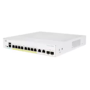 image of Cisco CBS250-8PP-E-2G-EU network switch Managed L2/L3 Gigabit Ethernet (10/100/1000) Silver