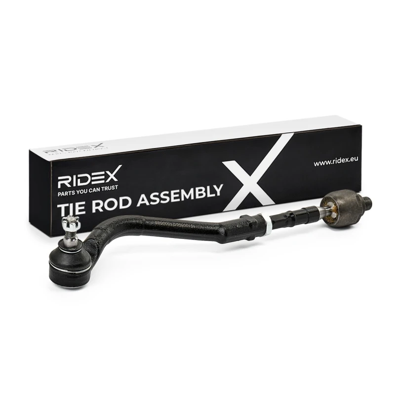 Image of RIDEX 284R0546 Tie Rod Front Axle Left, with lock nut Rod Assembly (284)
