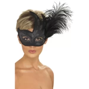 Image of Ornate Colombina Feather Mask