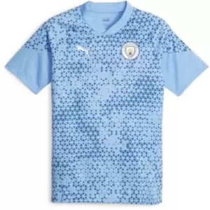 image of Puma Manchester City Training Shirt 2023 2024 Adults - Blue