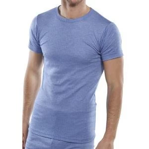 Image of Click Workwear Vest Short Sleeve Thermal Lightweight 3XL Blue Ref