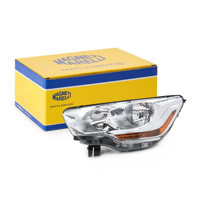Image of MAGNETI MARELLI 712464301129 Headlights H1, Left, with motor for headlamp levelling, Halogen Headlight (259)