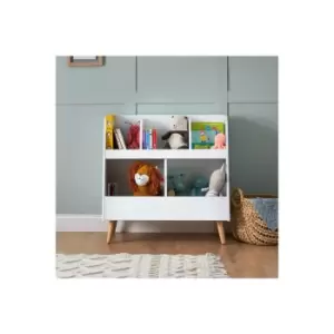 image of White and Natural Toy Storage Maya - Obaby