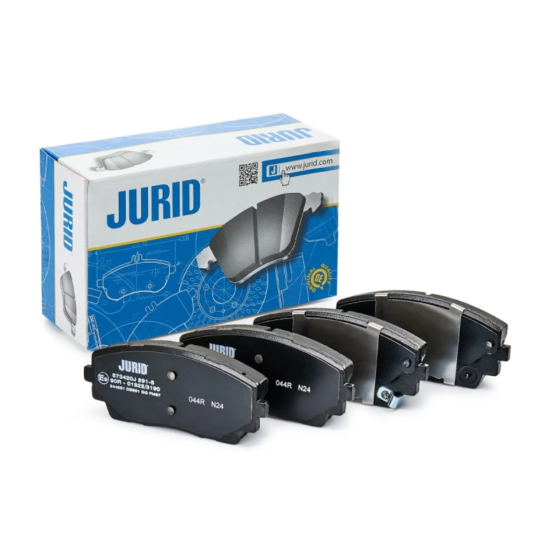 Image of JURID 573420J Brake pad set with acoustic wear warning, without accessories Brake Pad Set,disc brake (402)
