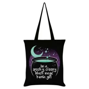 image of Grindstore Spooky Creepy Black Magic Tote Bag (One Size) (Black)