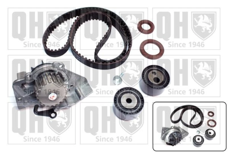 Image of QUINTON HAZELL Water pump and timing belt kit QUINTON HAZELL QBPK2440