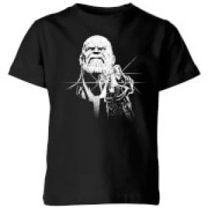 image of Marvel Avengers Infinity War Fierce Thanos Kids T-Shirt - Black - 11-12 Years