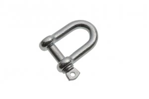 image of Wickes Bright Zinc Plated Dee Shackle 6mm Pack 2