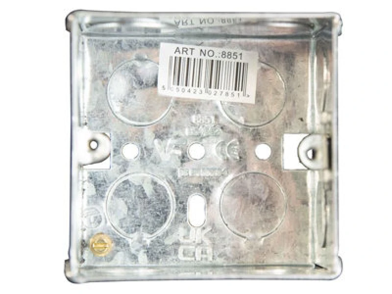 Image of Dencon 8851Nb Metal Back Box 1-Gang 47mm Dcn8851Nb