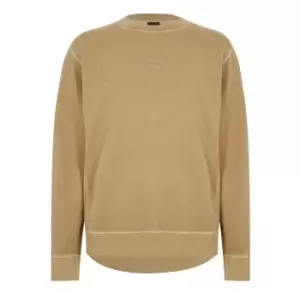 Image of Boss Wefade Crew Sweater - Beige