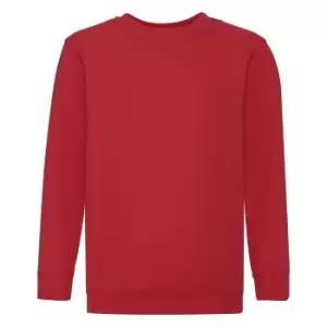 Image of Fruit Of The Loom Childrens Unisex Set In Sleeve Sweatshirt (12-13) (Red)
