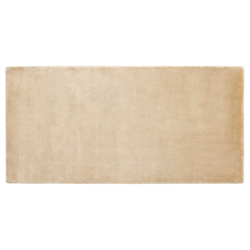 Image of Beliani Rug Gesi Ii Sand Beige 80 X 150 Cm Viscose