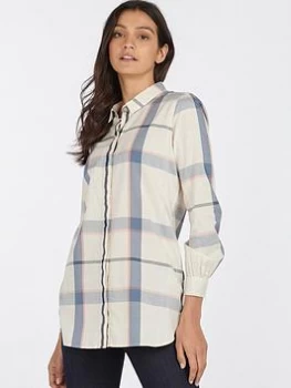 Barbour Lothian Check Shirt - Blue Size 16, Women