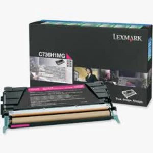 image of Lexmark C736H1MG Magenta Laser Toner Ink Cartridge