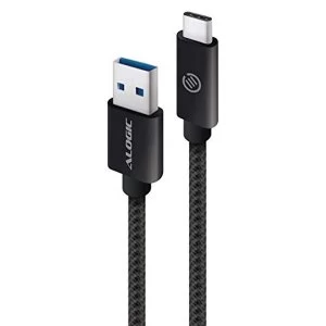 Alogic Prime Series USB 3.1 (Gen 2) USB-A (Male) to USB-C (Male) Cable 1m Black