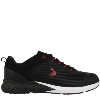 Image of SHAQ Explosive Trainers Mens - Black/Red