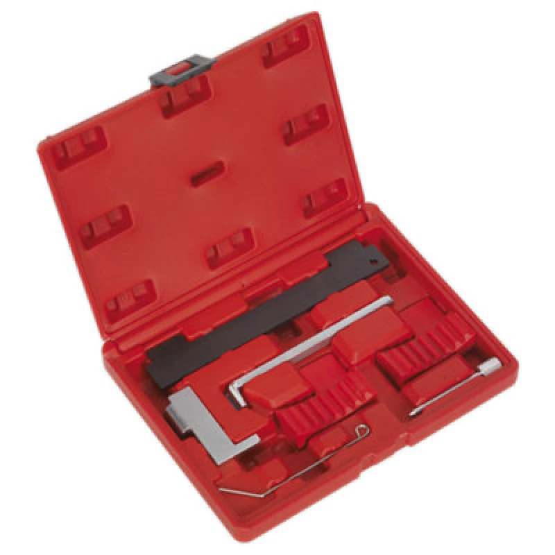 Image of Sealey Petrol Engine Timing Tool Kit - for gm, Saab, Chevrolet ,Alfa Romeo, Fiat - 1.4/1.6/1.8 Twinport - Belt Drive VSE5006 - Sealey 5054630032356