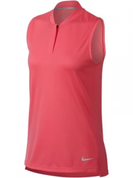 Nike Golf Dry Sleeveless Blade Polo Hot Pink