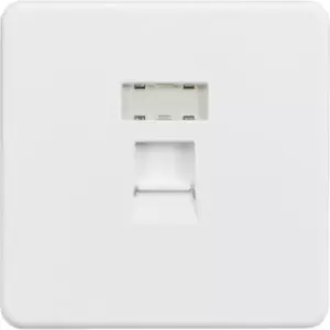 Image of MLA Knightsbridge RJ45 Network Outlet Matt White - SFRJ45MW