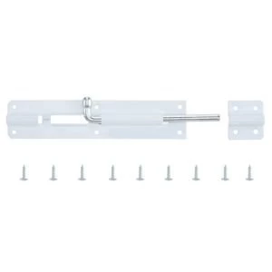 Image of BQ White Steel Barrel Bolt L154mm