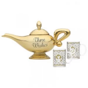 Disney Aladdin Lamp Tea Pot and Glasses Set