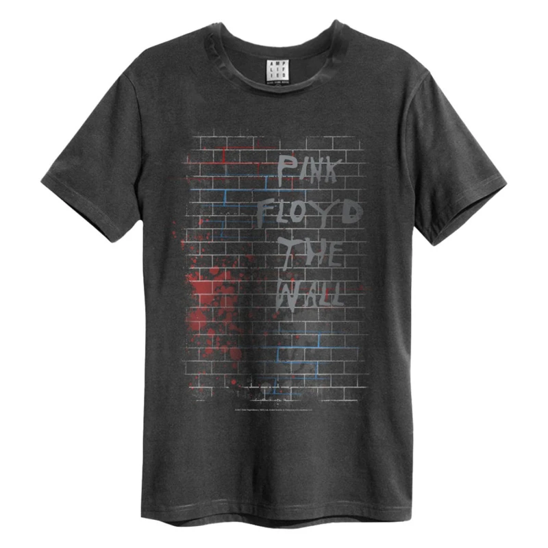 Image of Amplified Amplified Men The Wall Pink Floyd T-Shirt in Charcoal Size: X-Small Charcoal XS Male 5063238179554