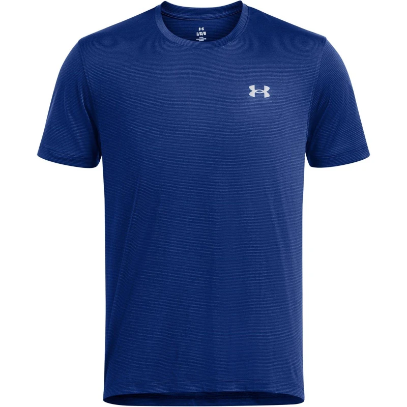 Image of Under Armour Armour UA Launch Elite Short Sleeve Mens Short Sleeve Performance T-Shirts S Blue 45211620350