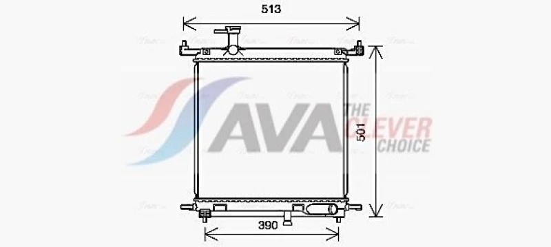 Image of Engine radiator AVA COOLING SYSTEMS DN2435