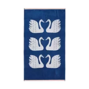 image of Scion Swim Swam Sawn Bath Towel, Denim