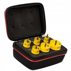 Image of Starrett KCS06001 6 Piece Cordless Smooth Cut Bi Metal Hole Saw Set
