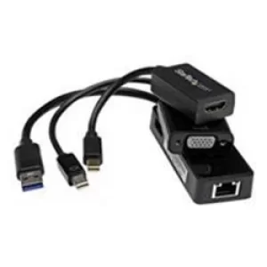 image of StarTech Microsoft Surface Pro 3 HDMI VIDA And Gigabit Ethernet Adapter Bundle Mdp To HDMI Vga USB 3.0 To Gbe