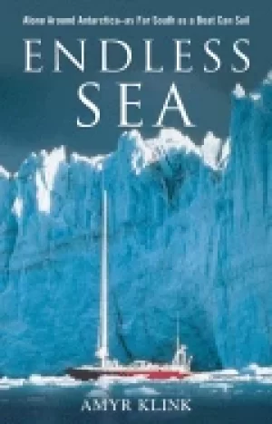 Image of endless sea alone around antarctica as far south as a boat can sail
