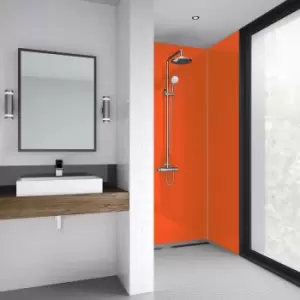 Image of Mermaid Acrylic Shower Wall Panel 2440mm x 900mm x 4mm in Orange