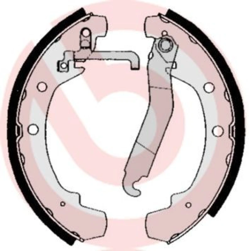 Image of BREMBO Brake Shoe Set BREMBO S 85 510