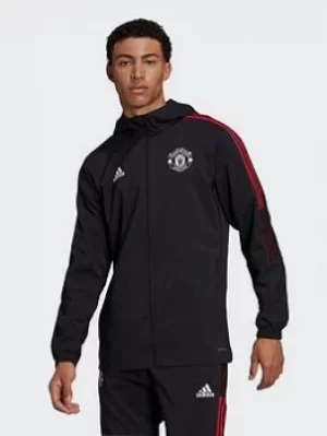 Image of adidas Manchester United Tiro Presentation Track Top, Black, Size 2XL, Men