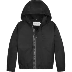 Image of Calvin Klein Jeans Logo Tape Jacket - Black