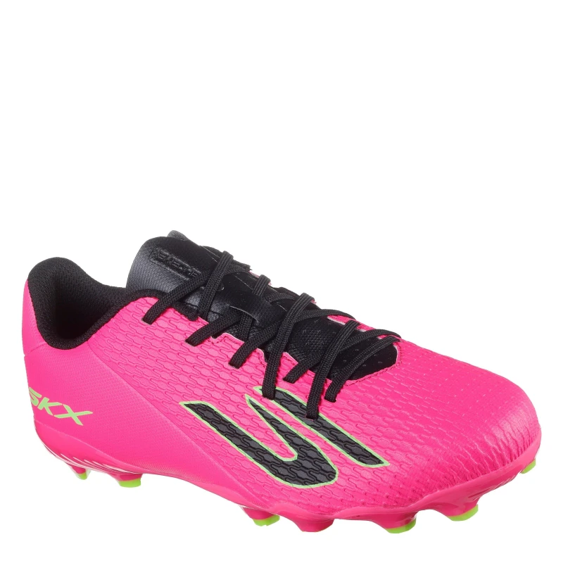 Image of Skechers SKX.2 Juniors Firm Ground Football Boots Pink/Black male 1 (33.5)