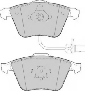 image of Ferodo FDB1629 Brake Pad Set Front Axle Premier Car