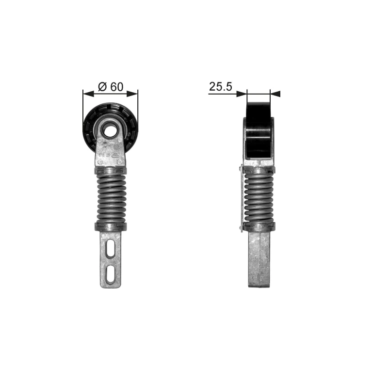 Image of GATES Tensioner pulley GATES T38355