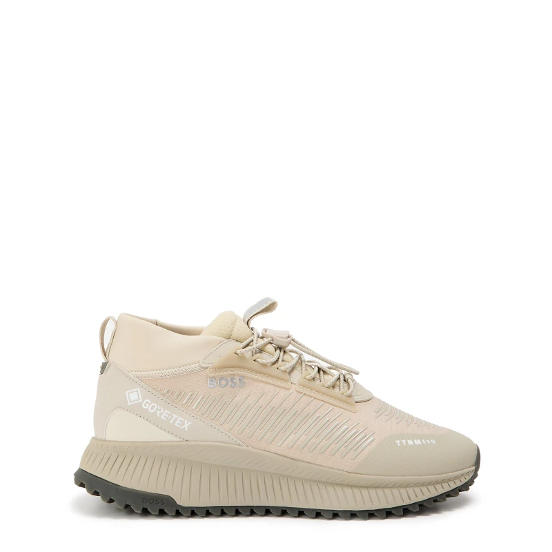 Image of Boss Mens Evo Runners Low-Top Trainers Light Beige male 6 (40)