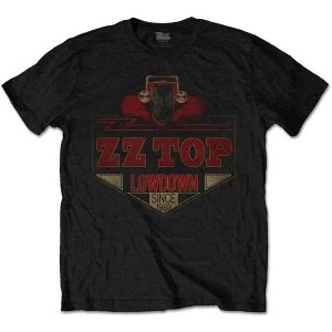 image of ZZ Top - Lowdown Unisex Large T-Shirt - Black