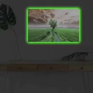 Image of 4570DHDACT-103 Multicolor Decorative LED Lighted Canvas Painting