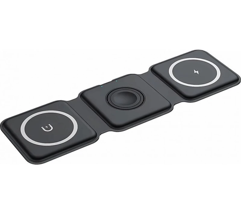 Image of Groov-e 3-in-1 Foldable Charging Pad Qi Wireless, Black GVWC10BK